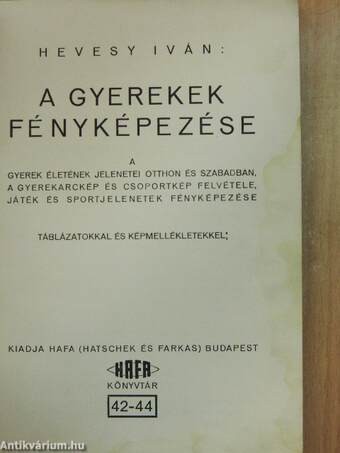 A gyerekek fényképezése