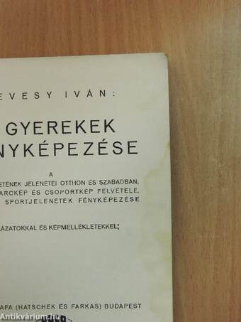 A gyerekek fényképezése