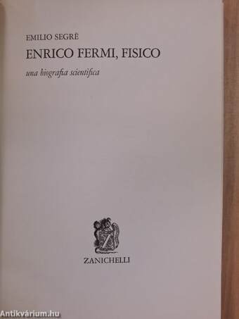 Enrico Fermi, fisico