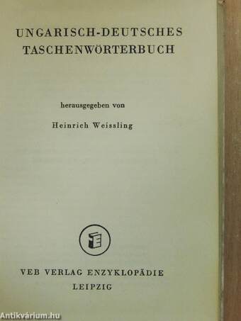 Taschenwörterbuch Ungarisch-Deutsch