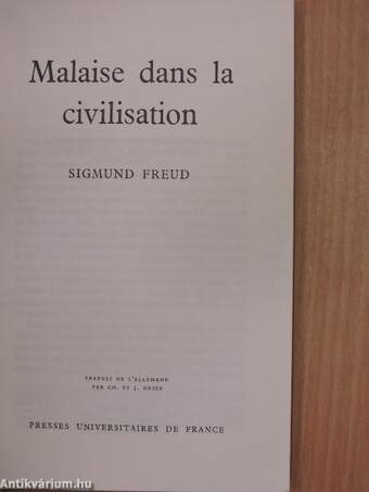 Malaise dans la civilisation