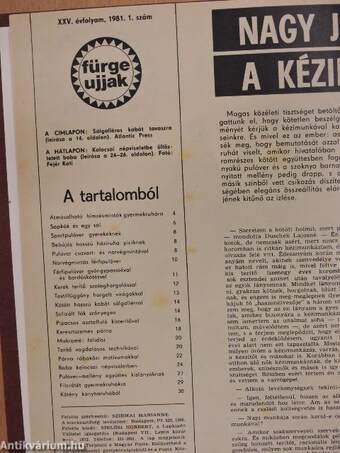 Fürge Ujjak 1981-1982. január-december/1983. (nem teljes évfolyam)