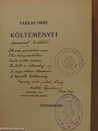 Farkas Imre költeményei