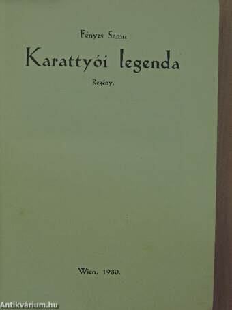 Karattyói legenda