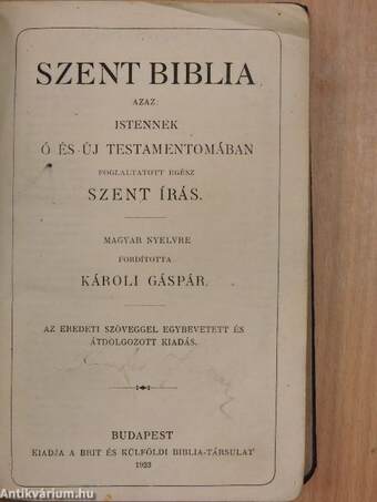 Szent Biblia