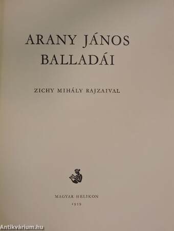 Arany János balladái Zichy Mihály rajzaival