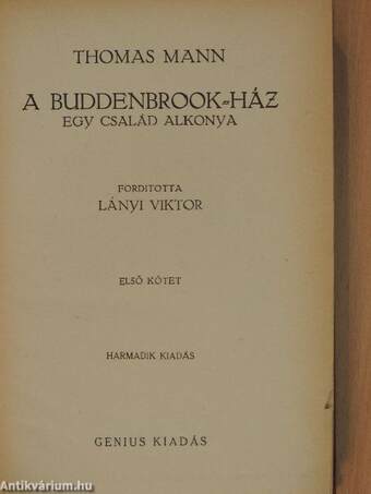 A Buddenbrook-ház I-III.