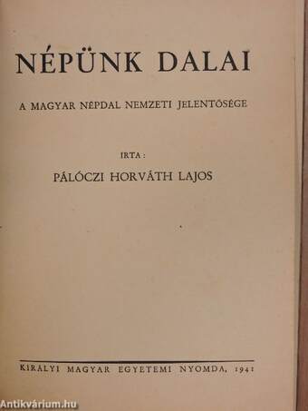 Népünk dalai