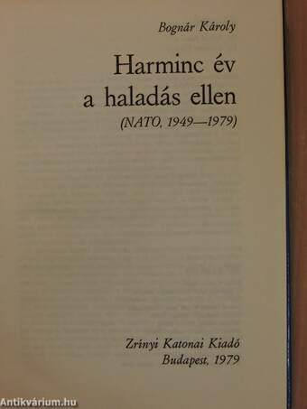 Harminc év a haladás ellen