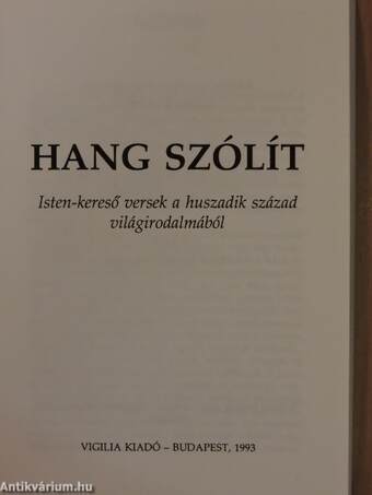 Hang szólít