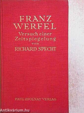 Versuch einer Zeitspiegelung von Richard Specht