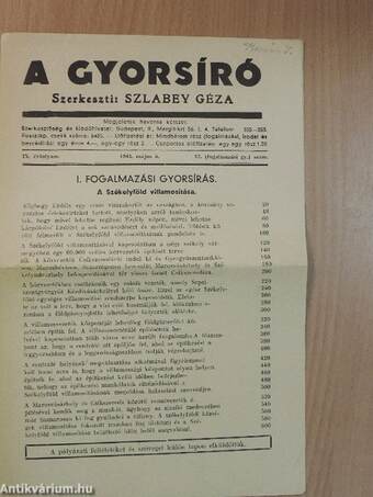 A gyorsíró 1943. május 5.