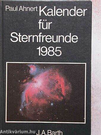 Kalender für Sternfreunde 1985