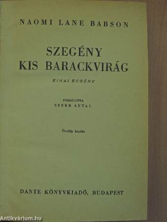 Szegény kis barackvirág