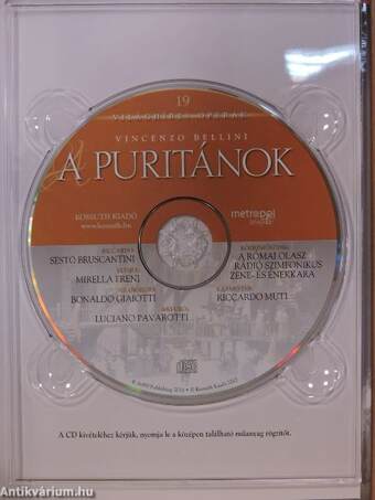 Vincenzo Bellini: A puritánok - CD-vel