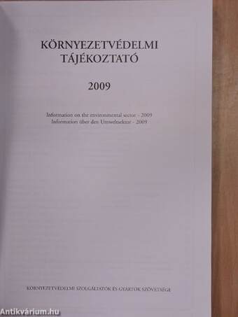 Környezetvédelmi Tájékoztató 2009