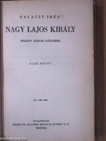 Nagy Lajos király I-III.