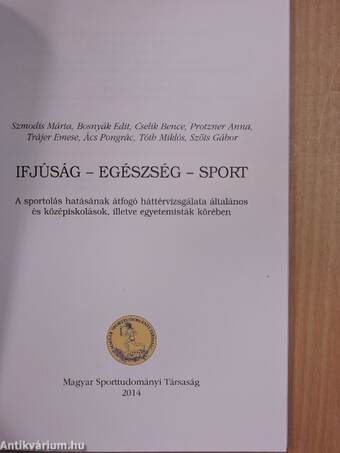 Ifjúság - egészség - sport