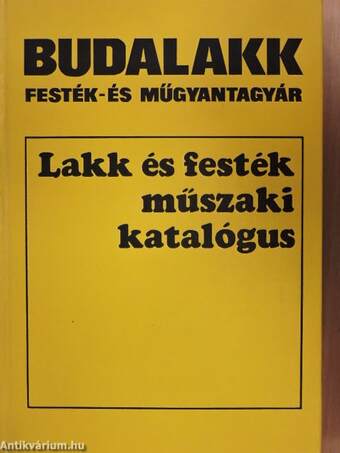 Lakk és festék műszaki katalógus 1978