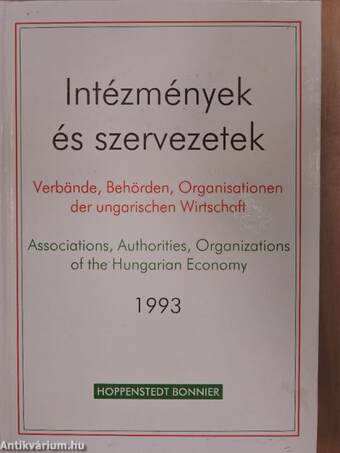 Intézmények és szervezetek 1993