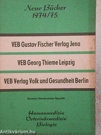 Neue Bücher 1974/75