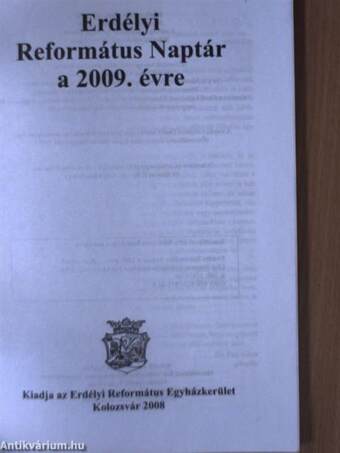 Erdélyi Református Naptár a 2009. évre