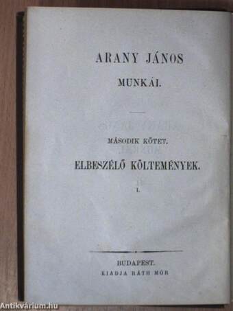 Arany János munkái 1-8.