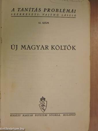 Új magyar költők I-II.