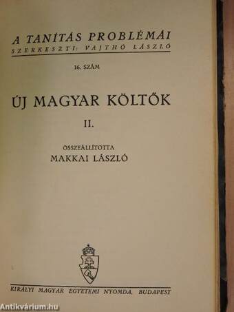 Új magyar költők I-II.