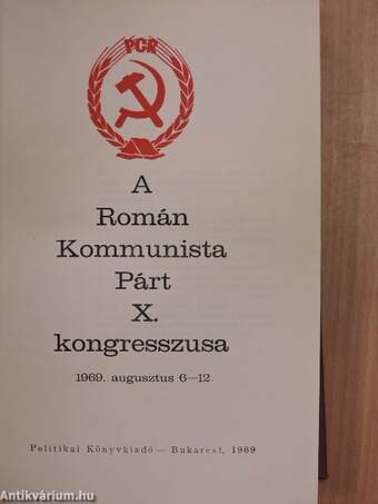 A Román Kommunista Párt X. kongresszusa