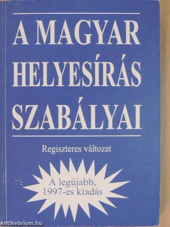 A magyar helyesírás szabályai