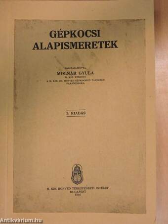 Gépkocsi alapismeretek