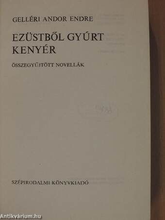 Ezüstből gyúrt kenyér