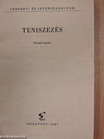 Teniszezés