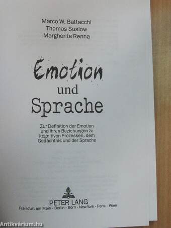 Emotion und Sprache