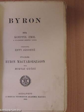 Byron/Byron Magyarországon