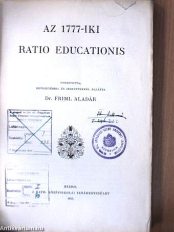 Az 1777-iki Ratio Educationis