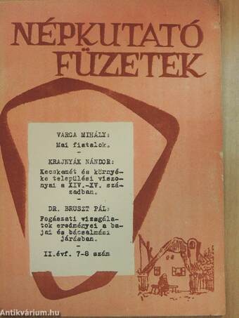 Népkutató füzetek 1962/7-8.