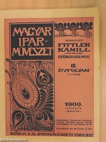Magyar Iparművészet 1900. január-március