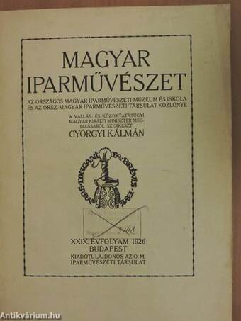 Magyar Iparművészet 1926.