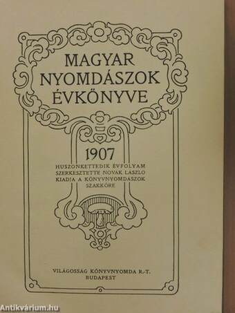 Magyar nyomdászok évkönyve 1907