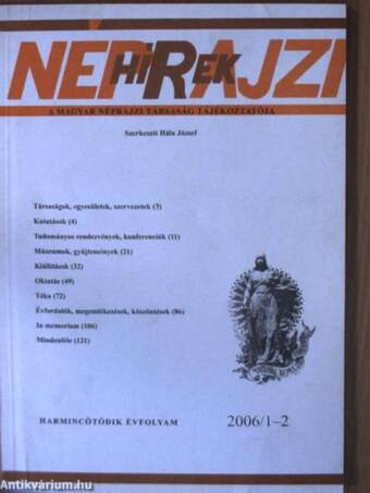 Néprajzi Hírek 2006/1-2.