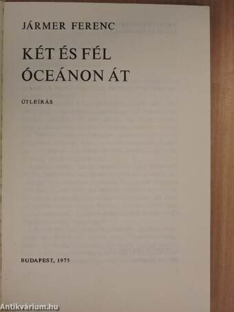 Két és fél óceánon át