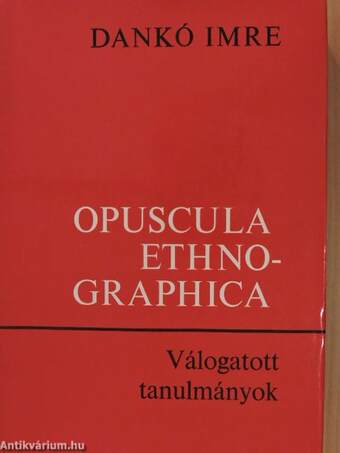 Opuscula ethnographica