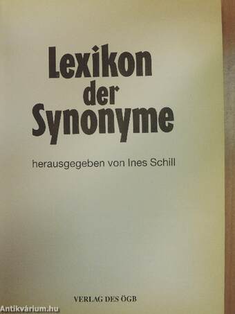 Lexikon der Synonyme