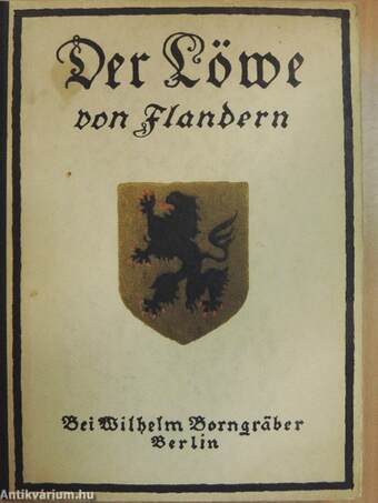 Der Löwe von Flandern (gótbetűs)