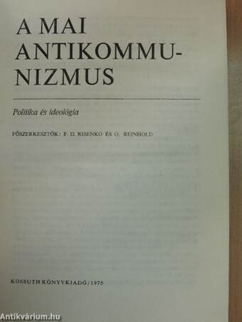 A mai antikommunizmus