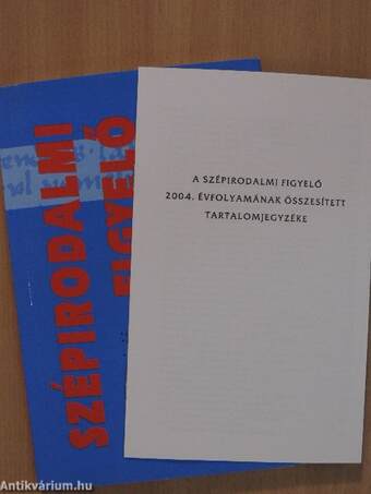 Szépirodalmi Figyelő 2005/1.