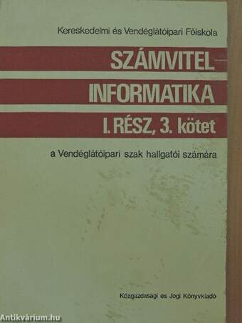 Számvitel-informatika I/3.