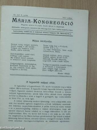 Mária-Kongregáció 1913. május